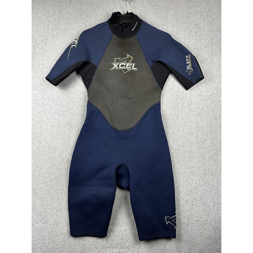 XCEL SLX 2.0 UltraStretch Springsuit Wetsuit Mens Medium Short MS Back Zip Surf